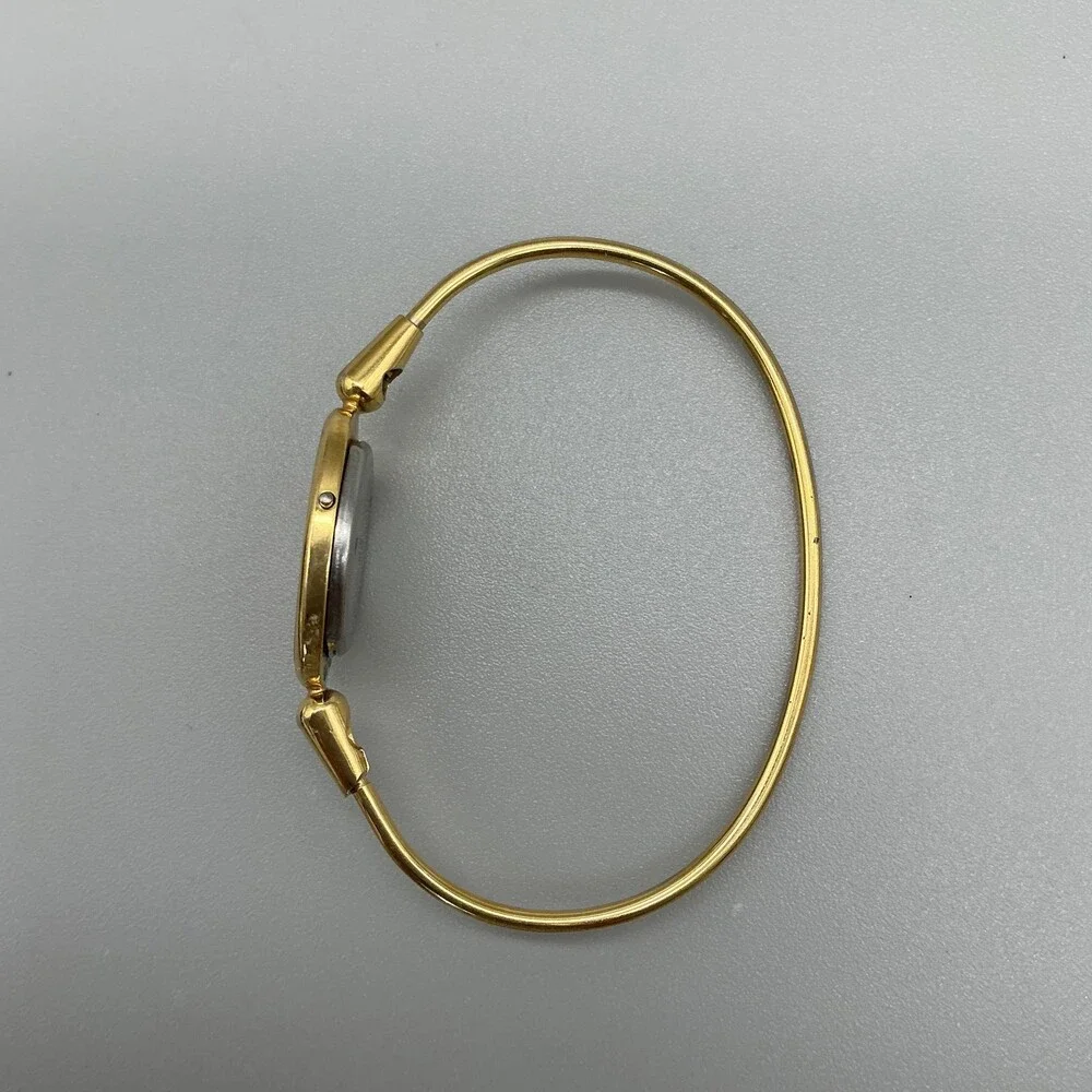 Vintage Armitron Womens Watch 18mm Gold Tone LCD Digital Bangle New Battery 6.5